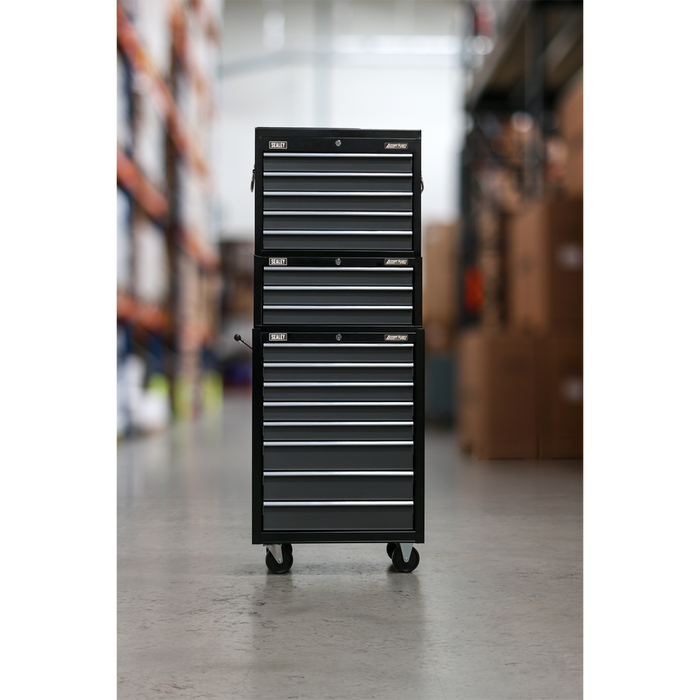 American PRO® Tool Chest Combination 16 Drawer - Black/Grey | AP35STACK