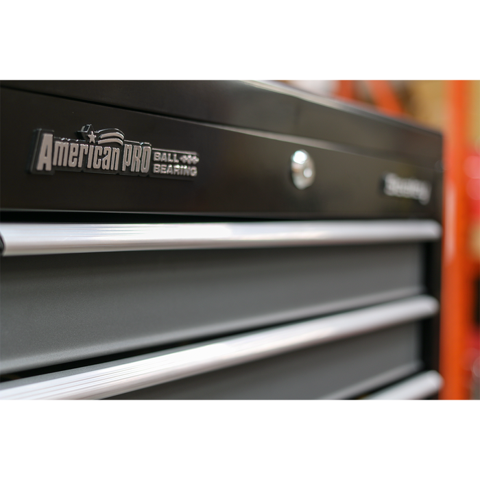 American PRO® Tool Chest Combination 16 Drawer - Black/Grey | AP35STACK