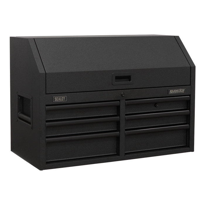 Superline PRO® Black Edition Topchest with 6 Soft Close Drawers & Power Bar 910mm | AP3607BE