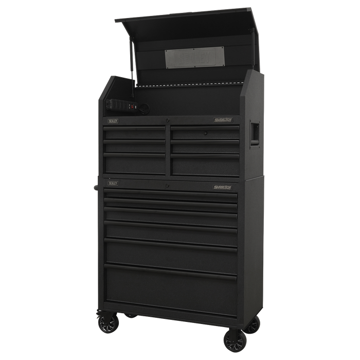 Superline PRO® Tool Chest Combination with Power Bar 12 Drawer | AP36BESTACK