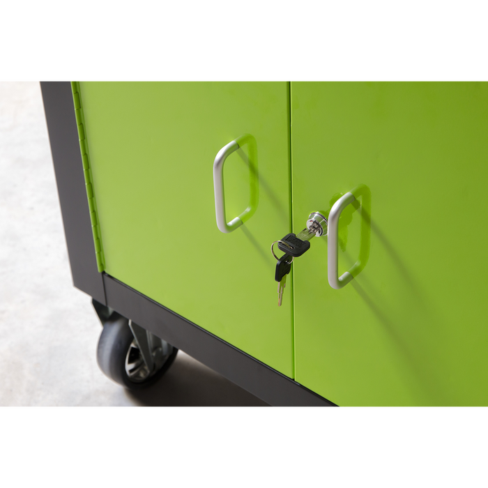 Premier™ Mobile Workstation with 7 Drawers & Cupboard 920mm | AP36MWS