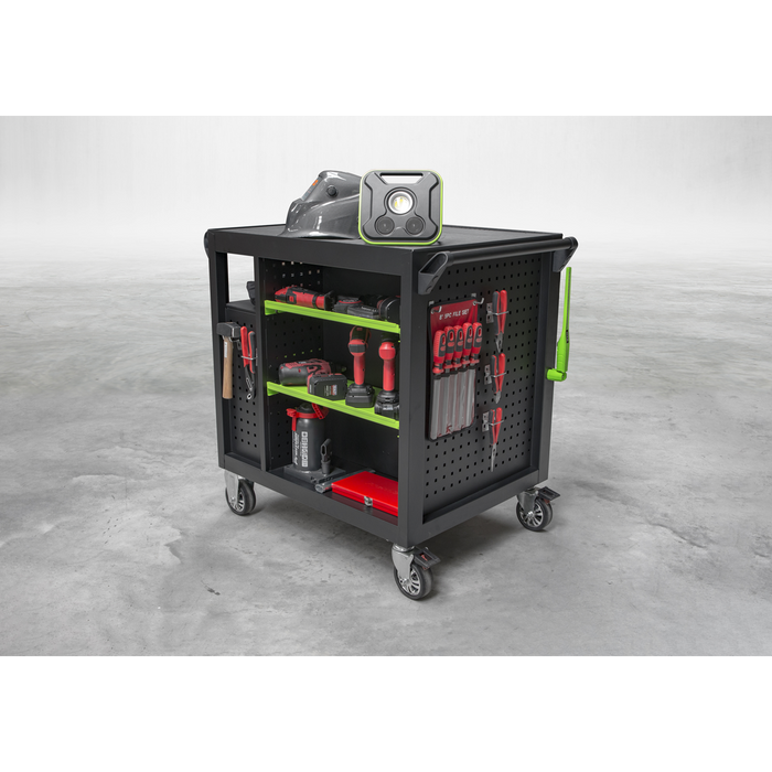 Premier™ Mobile Workstation with 7 Drawers & Cupboard 920mm | AP36MWS