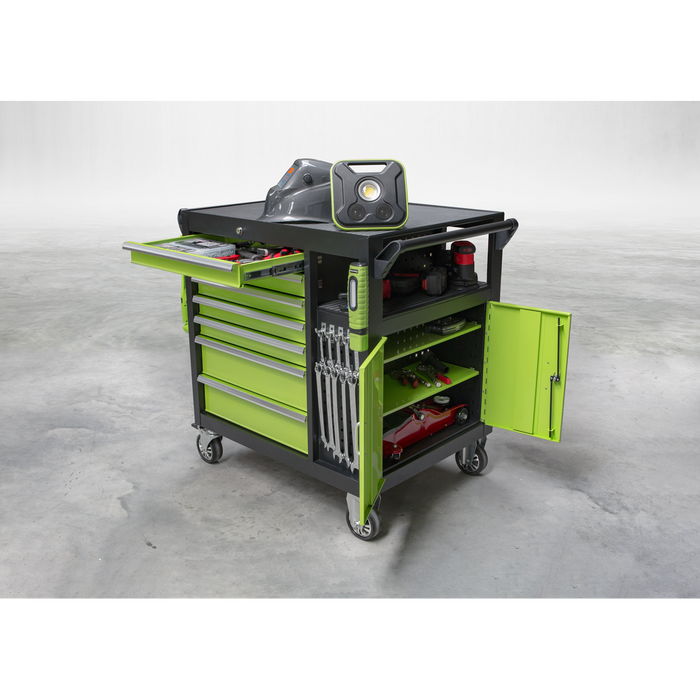 Premier™ Mobile Workstation with 7 Drawers & Cupboard 920mm | AP36MWS
