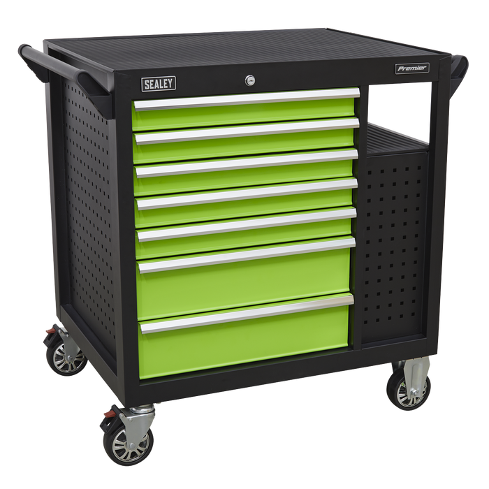 Premier™ Mobile Workstation with 7 Drawers & Cupboard 920mm | AP36MWS