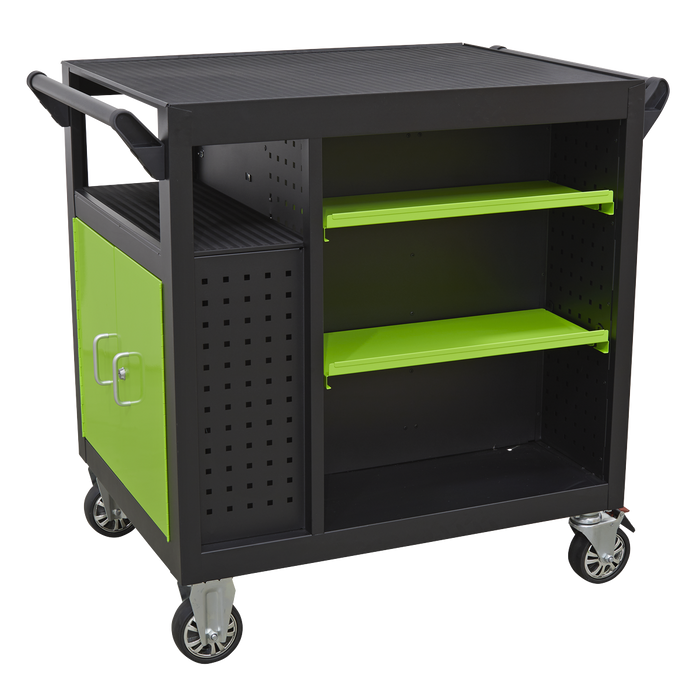 Premier™ Mobile Workstation with 7 Drawers & Cupboard 920mm | AP36MWS