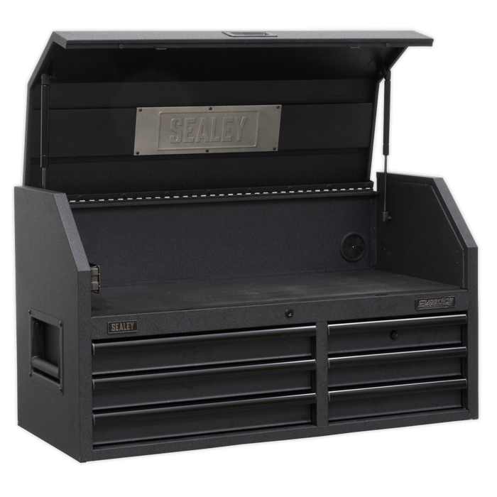 Superline PRO® Black Edition Topchest with 6 Soft Close Drawers & Power Bar 1030mm | AP4106BE