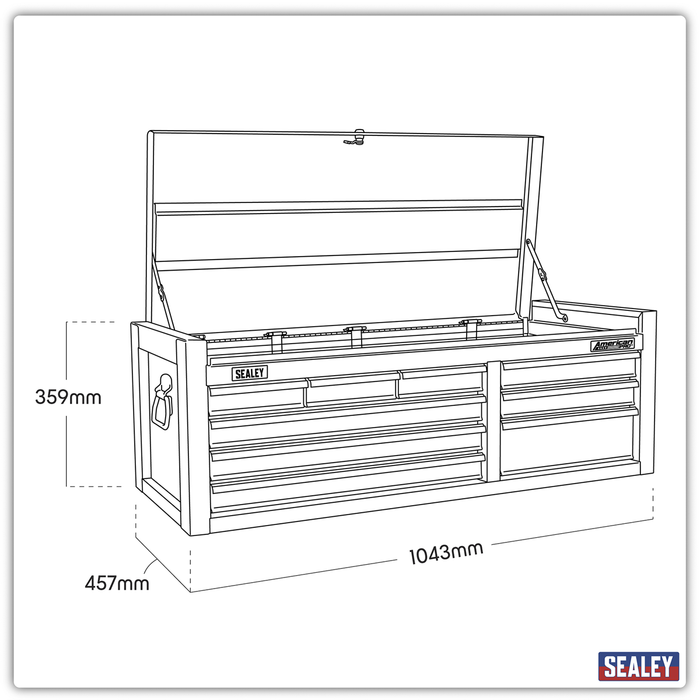 American PRO® Topchest 9 Drawer - Green | AP4109HV