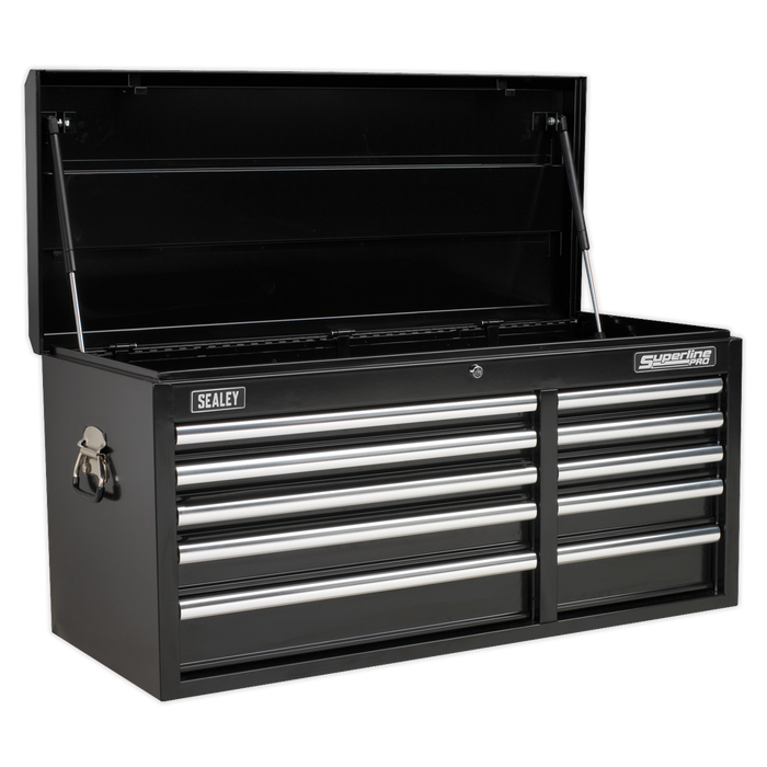 Superline PRO® Heavy-Duty Topchest 10 Drawer - Black | AP41110B