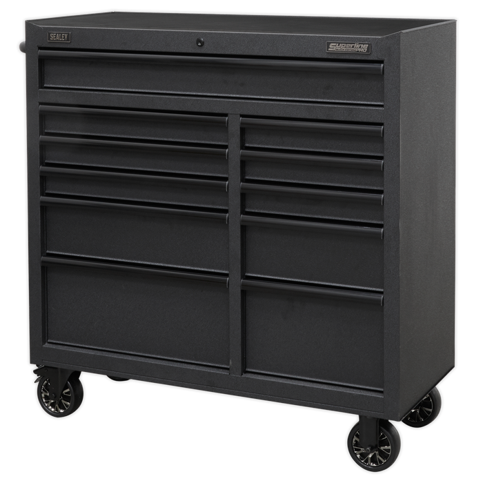 Superline PRO® Black Edition Rollcab with 11 Soft Close Drawers 1040mm | AP4111BE