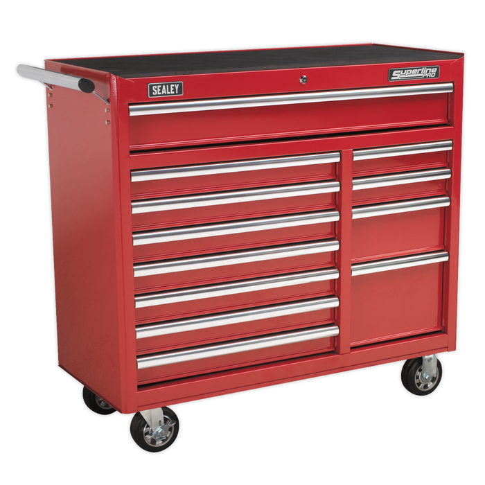 Superline PRO® Heavy-Duty Rollcab 12 Drawer - Red | AP41120