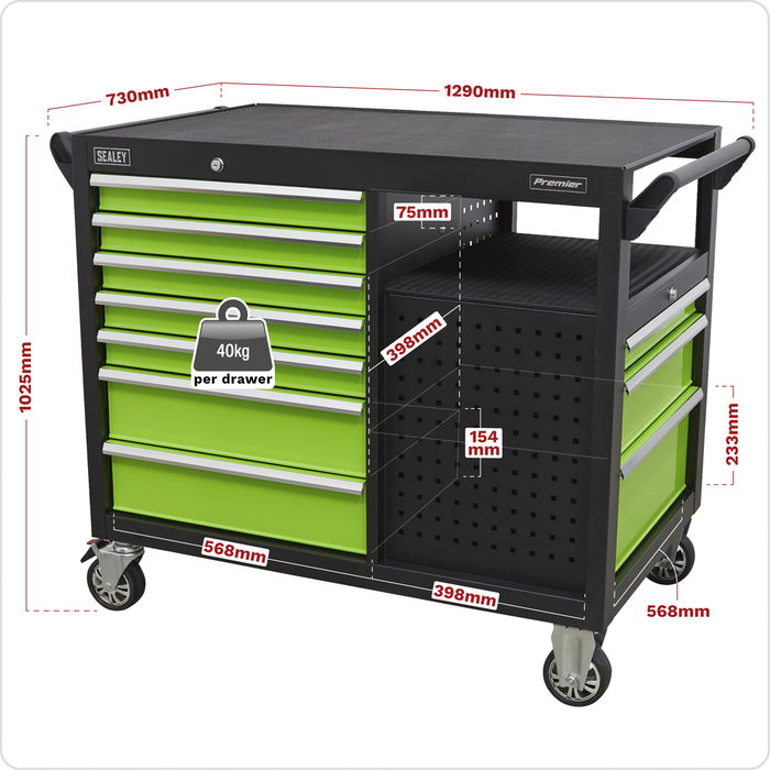 Premier™ Mobile Workstation 10 Drawer 1140mm | AP45MWS