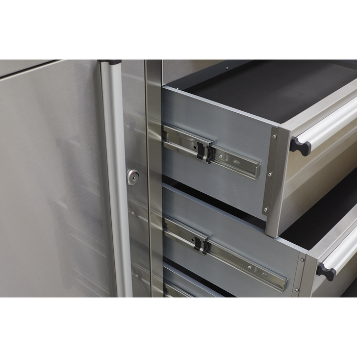 Mobile Stainless Steel Tool Cabinet 4 Drawer | AP4804SS