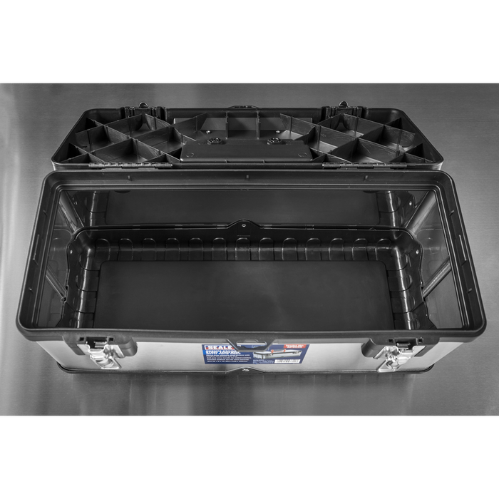 Stainless Steel Toolbox with Tote Tray 505mm | AP505S