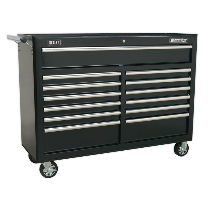 Superline PRO® Rollcab 13 Drawer - Black | AP5213TB