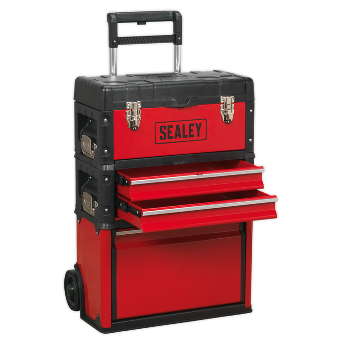 Mobile Steel/Composite Toolbox with 3 Compartments | AP548