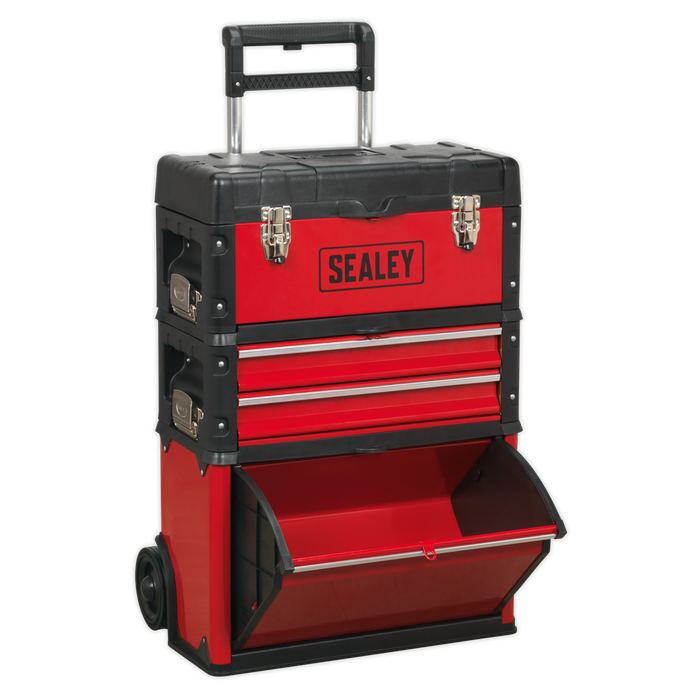 Mobile Steel/Composite Toolbox with 3 Compartments | AP548