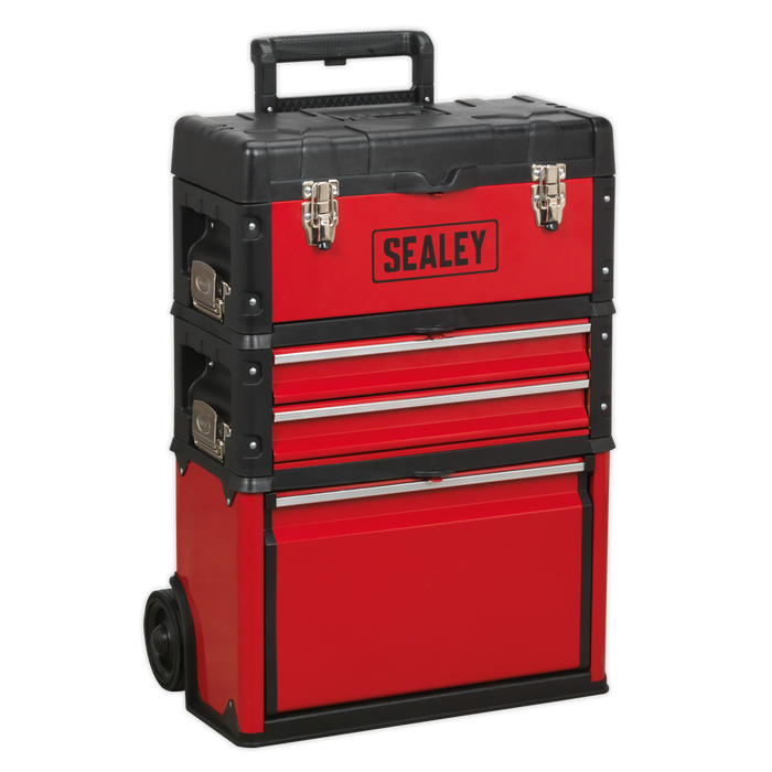 Mobile Steel/Composite Toolbox with 3 Compartments | AP548