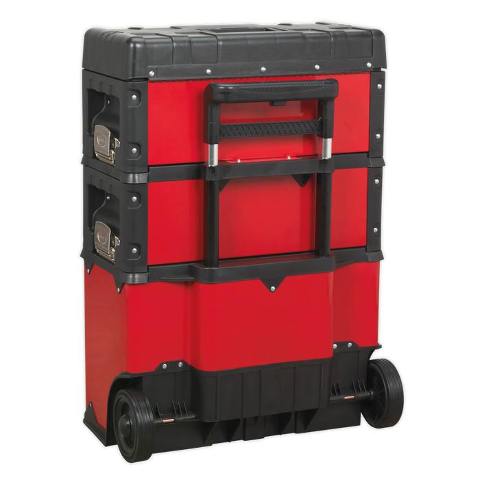 Mobile Steel/Composite Toolbox with 3 Compartments | AP548