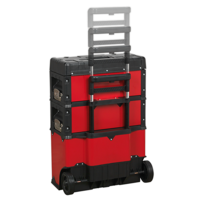 Mobile Steel/Composite Toolbox with 3 Compartments | AP548