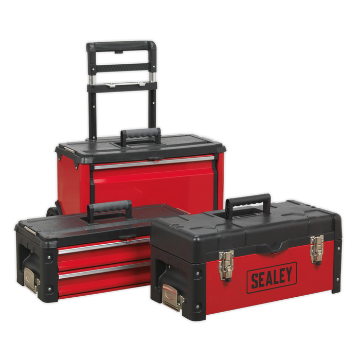 Mobile Steel/Composite Toolbox with 3 Compartments | AP548