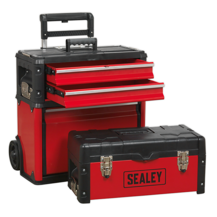 Mobile Steel/Composite Toolbox with 3 Compartments | AP548