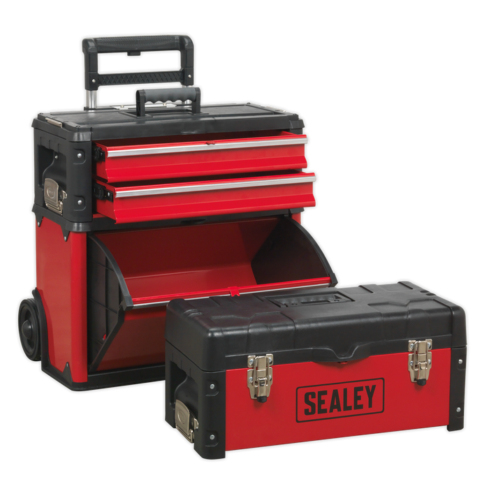 Mobile Steel/Composite Toolbox with 3 Compartments | AP548