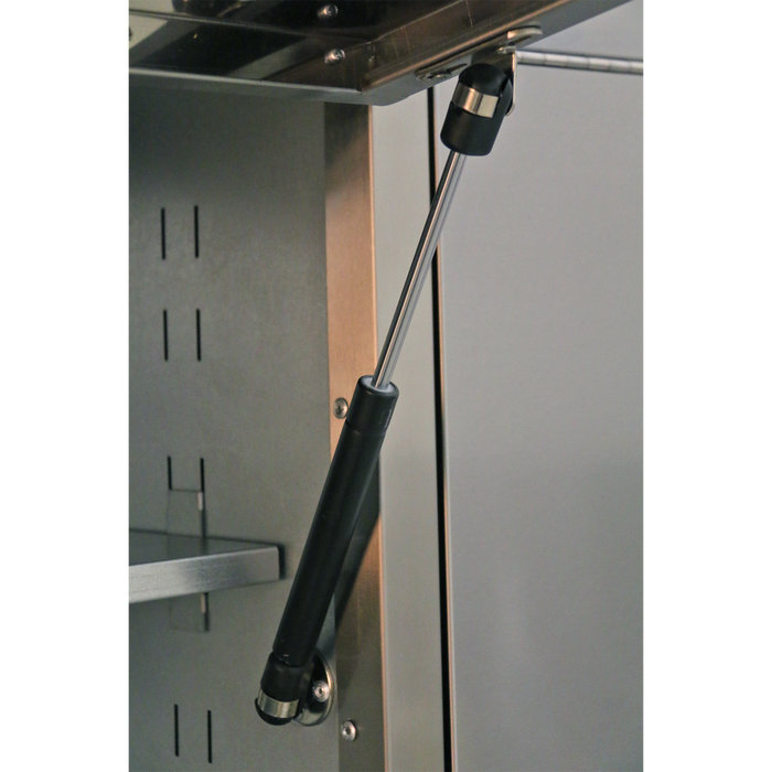 Premier™ Mobile Stainless Steel Tool Cabinet 10 Drawer with Backboard & 2 Wall Cupboards | AP5520SS