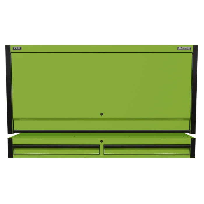 Superline PRO® Black Edition Top Hutch & 2 Drawer Riser 1549mm | AP6103BE
