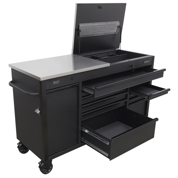 Superline PRO® Mobile Tool Cabinet with Power Tool Charging Drawer 1600mm | AP6310BE