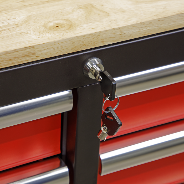Superline PRO® Mobile Workstation with Backboard 10 Drawer | AP6310