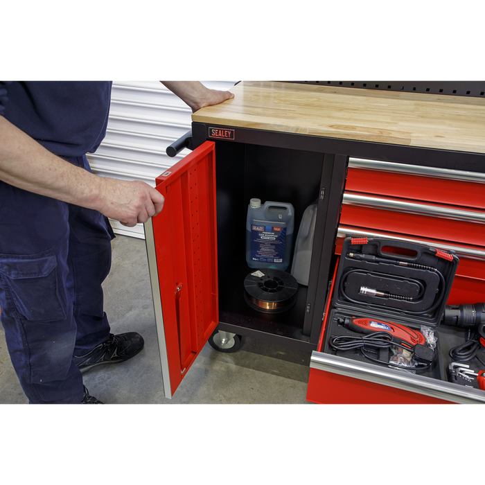 Superline PRO® Mobile Workstation with Backboard 10 Drawer | AP6310