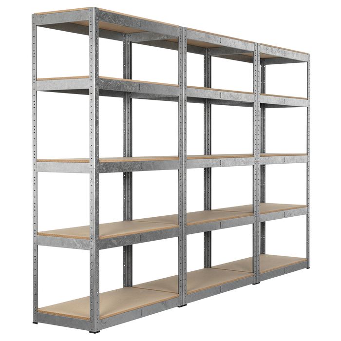 Racking Unit with 5 Shelves 350kg Capacity Per Level - Set of 3 | AP6350GSCOMBO1