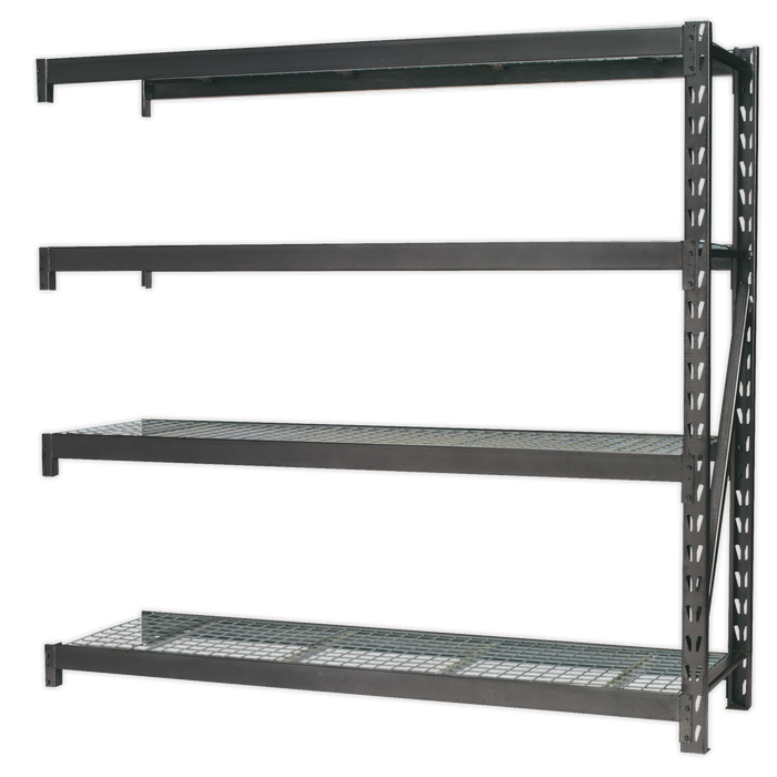Heavy-Duty Racking Extension Pack with 4 Mesh Shelves 640kg Capacity Per Level | AP6572E