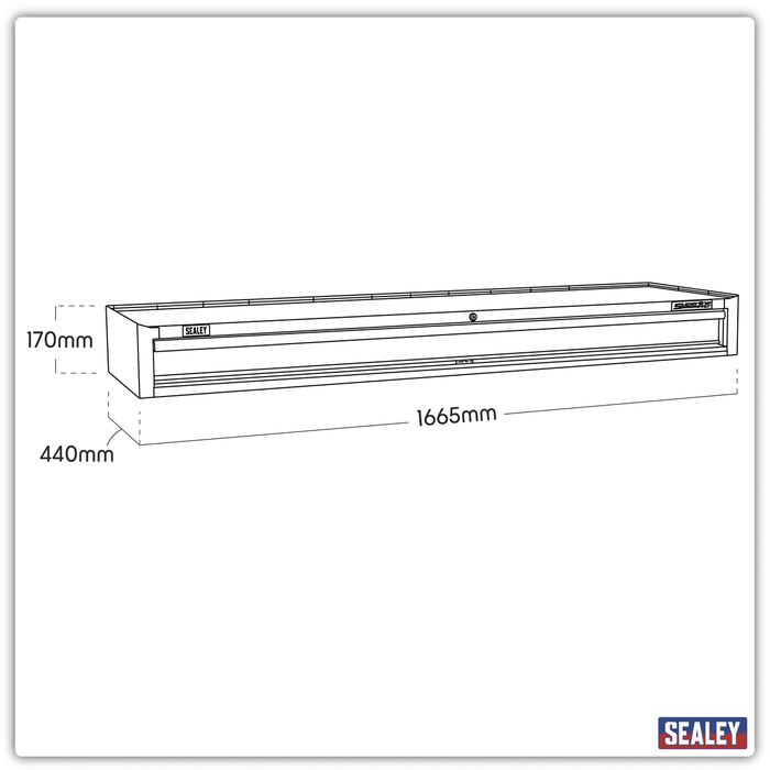 Superline PRO® Mid-Box Tool Chest 1 Drawer - Red | AP6601