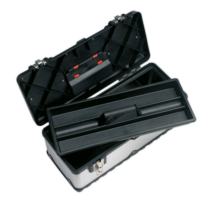 Stainless Steel Toolbox with Tote Tray 505mm | AP505S