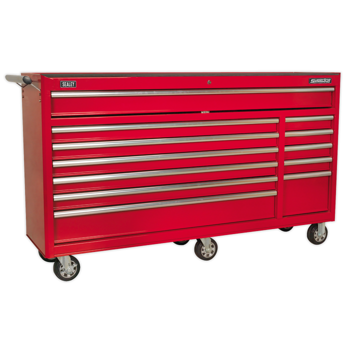 Superline PRO® Rollcab 12 Drawer - Red | AP6612