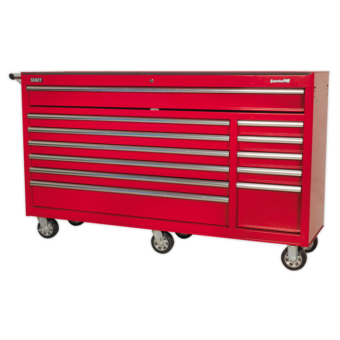 Superline PRO® Rollcab 12 Drawer - Red | AP6612