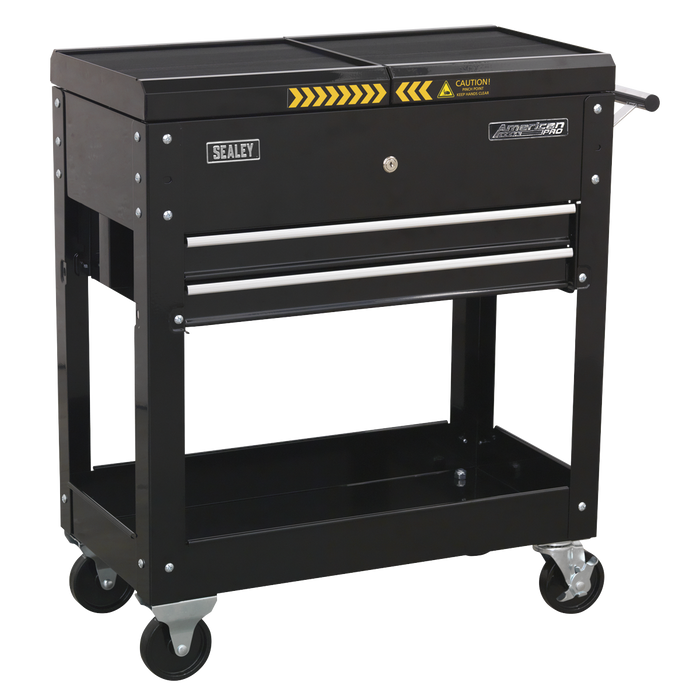 American PRO® Mobile Tool & Parts Trolley - Black | AP705MB