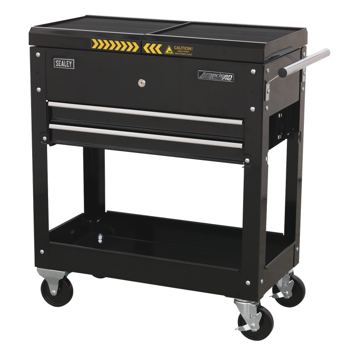 American PRO® Mobile Tool & Parts Trolley - Black | AP705MB