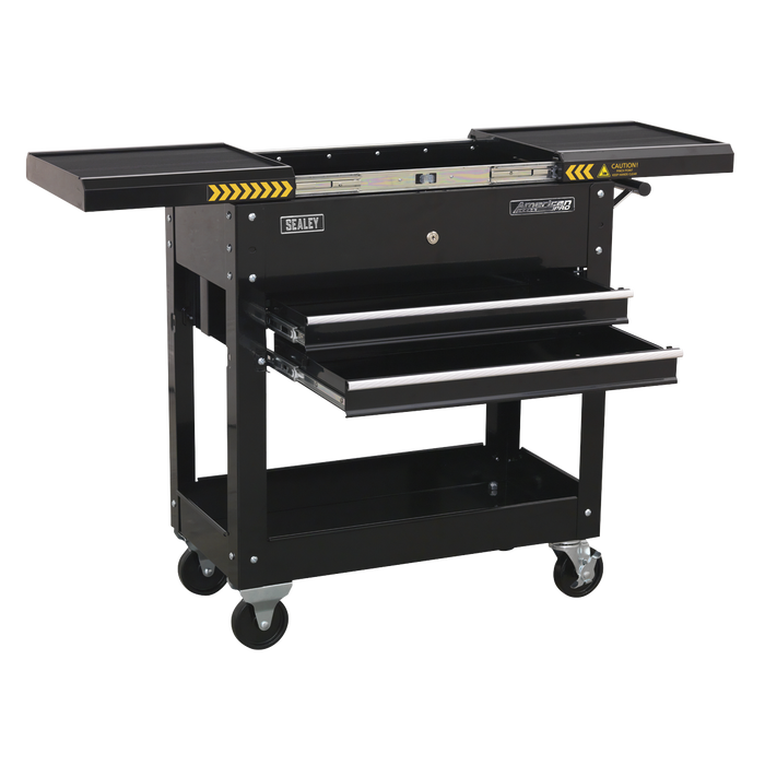 American PRO® Mobile Tool & Parts Trolley - Black | AP705MB