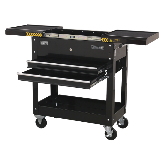 American PRO® Mobile Tool & Parts Trolley - Black | AP705MB