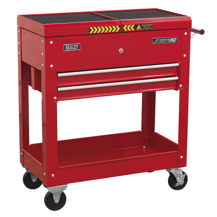 American PRO® Mobile Tool & Parts Trolley - Red | AP705M