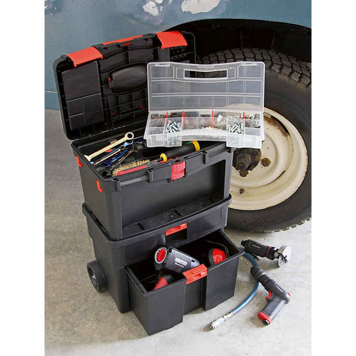 Mobile Toolbox with Tote Tray & Removable Assortment Box | AP850