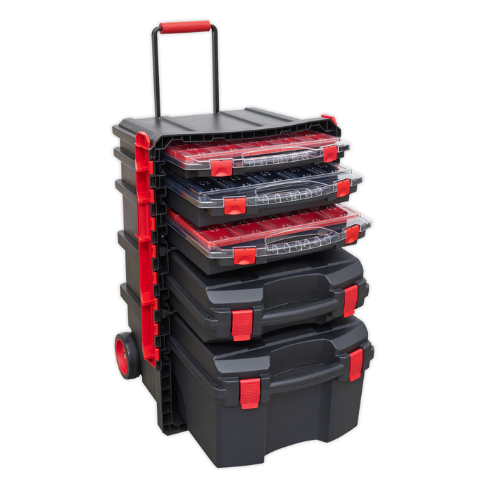 Professional Mobile Toolbox with 5 Removable Storage Cases | AP860