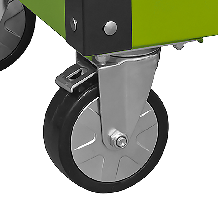 Superline PRO® Heavy-Duty Mobile Tool & Parts Trolley with 5 Drawers and Lockable Top - Hi-Vis Green | AP890MHV