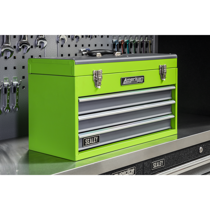 American PRO® Tool Chest 3 Drawer - Green/Grey | AP9243BBHV