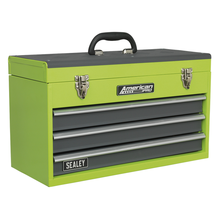 American PRO® Tool Chest 3 Drawer - Green/Grey | AP9243BBHV