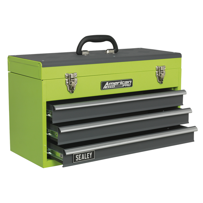 American PRO® Tool Chest 3 Drawer - Green/Grey | AP9243BBHV