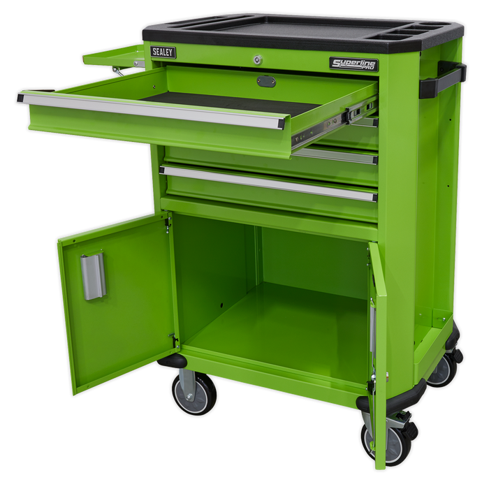 Superline PRO® Tool Trolley with 4 Drawers & 2 Door Cupboard | AP980MTHV