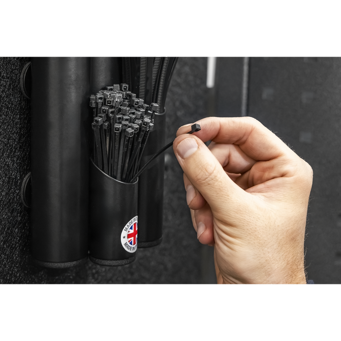 Large Magnetic Cable Tie Holder - Black | APCTHBXL